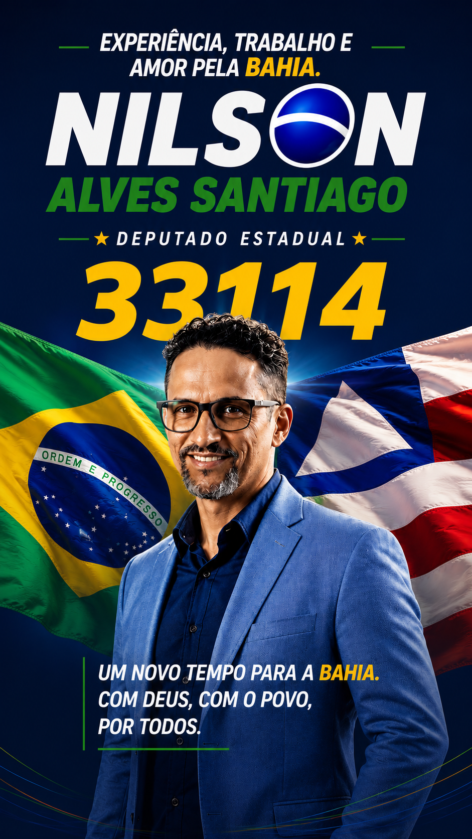 Nilson Alves Santiago, candidato a Deputado Estadual 33114